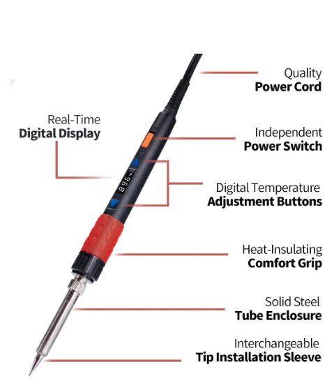 Ferro De Solda Digital Yihua 928d-iii, 110 W, Controle De Temperatura