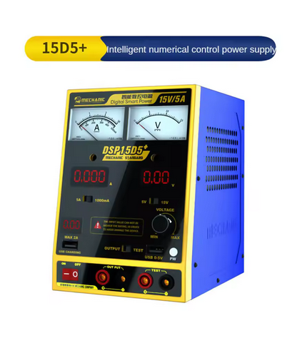 Fonte de alimentação mecânica dc dsp15d5 + 15v 5a