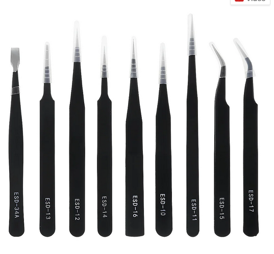 kit de pinças antiestáticas ESD