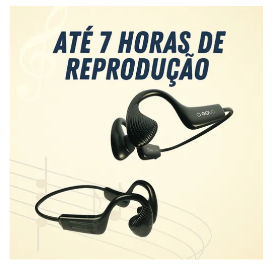 Fone Bluetooth Condução Óssea Air Sem Fio Fn-b30 Cor Preto