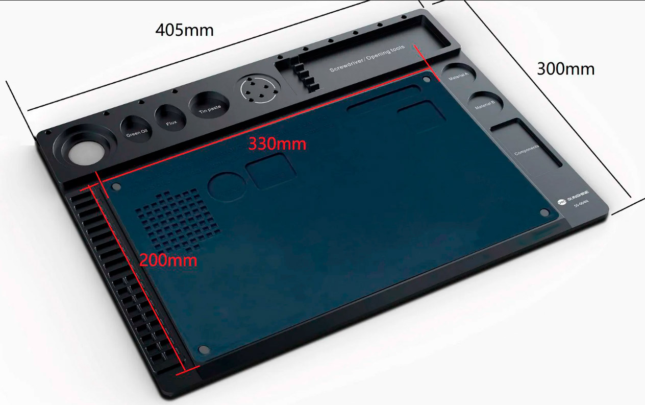 Manta de Liga de Alumínio com Base para Microscópio – SS-004N Preta