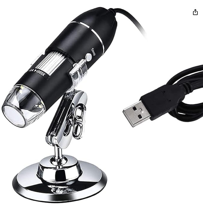 Microscópio Digital Usb Zoom 1600x Profissional Técnico Pc