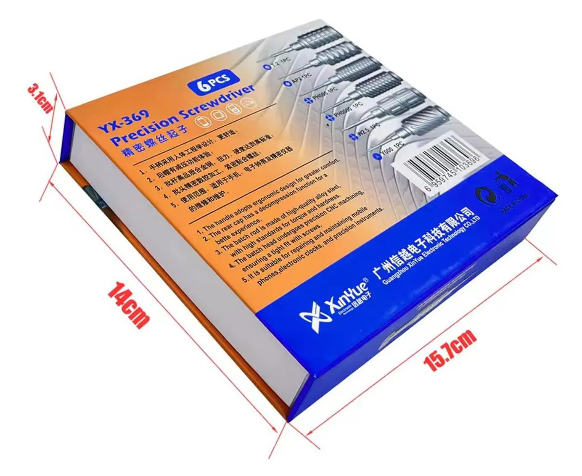 Yaxun Yx-369 Kit De Ferramentas Para Celular