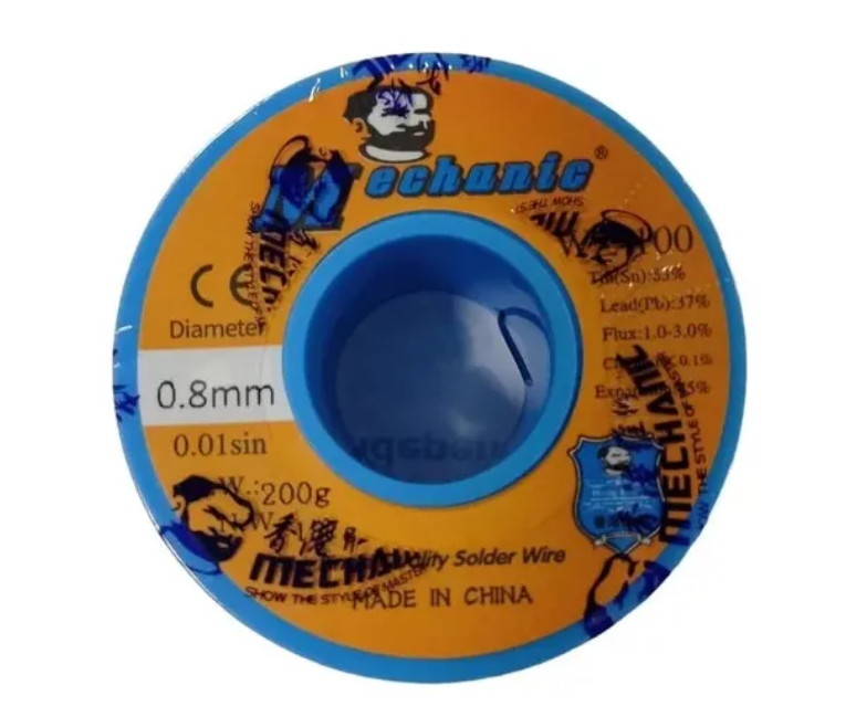 Estaño Mechanic Wz-100 0.8mm Para Soldadura 200g