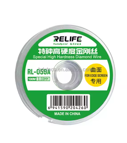 RELIFE RL-509A Fio de corte especial de alta dureza fio de diamante para reparo de tela LCD de celular
