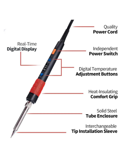 Ferro De Solda Digital Yihua 928d-iii, 110 W, Controle De Temperatura