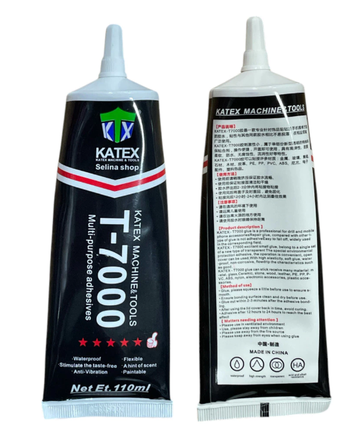 Cola Adesiva Multiuso T-7000 Katex Preta 110ml