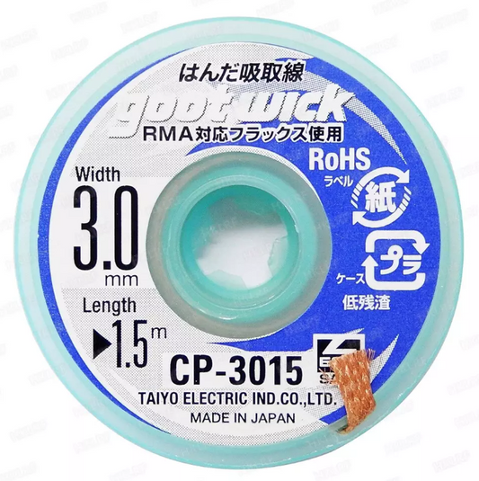 Malha Dessoldadora GOOT WICK RMA CP-3015 3.0mm x 1.5m