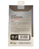 Yaxun multi-purpose bga estêncil 0.3/0.35/0.4/0.5/paralelo/45 graus buraco universal solda bga reballing estêncil rede de solda