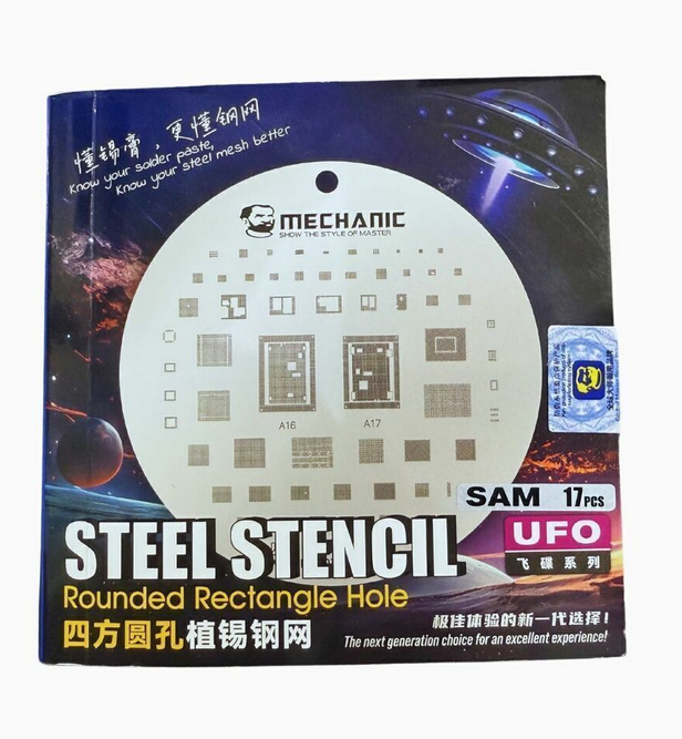 Kit Stencil Bga Mechanic UFO Samsung 18 peças