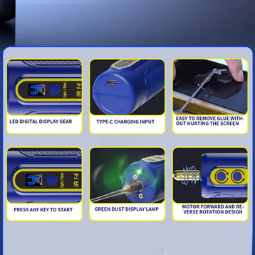 Removedor De Cola Oca Para Tela De Celular Ir14 Electric Cut