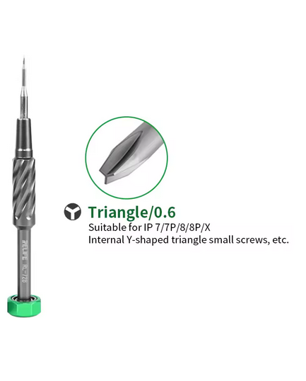 RELIFE-RL-728 Chave de fenda para reparo portátil, forte absorção magnética, mudo rolamento S2 Steel Gun, UNIDADE