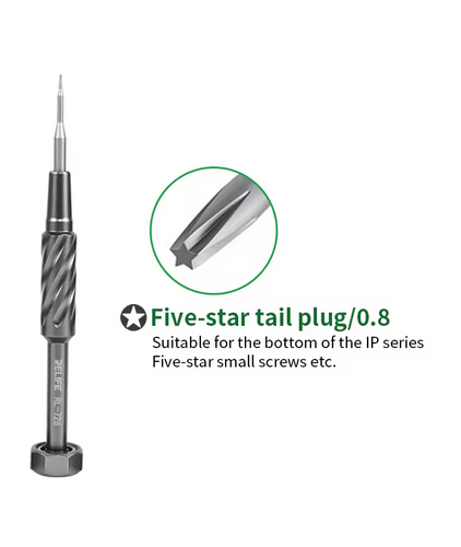RELIFE-RL-728 Chave de fenda para reparo portátil, forte absorção magnética, mudo rolamento S2 Steel Gun, UNIDADE