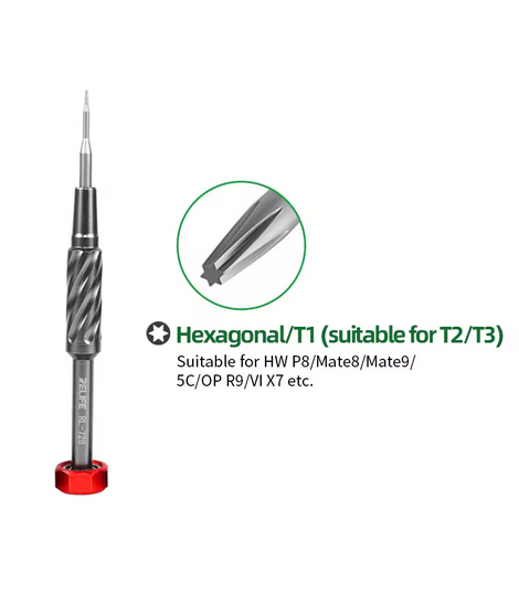 RELIFE-RL-728 Chave de fenda para reparo portátil, forte absorção magnética, mudo rolamento S2 Steel Gun, UNIDADE