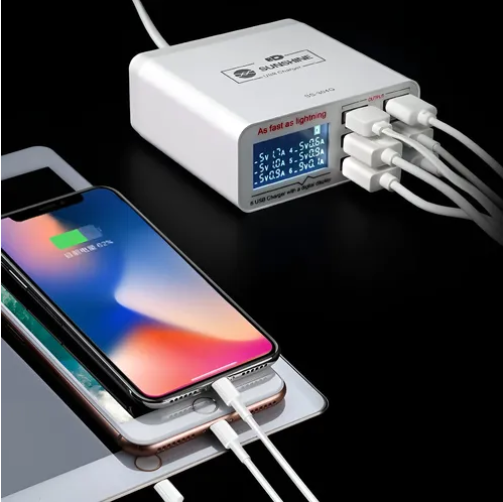 Carregador Rápido Sunshine Ss-304q 6 Portas Usb
