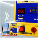 Fonte de alimentação mecânica dc dsp15d5 + 15v 5a