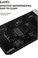 Luowei LW-M3 Manta de isolamento para reparos multifuncionais com resistência a altas temperaturas 593mm X 345mm