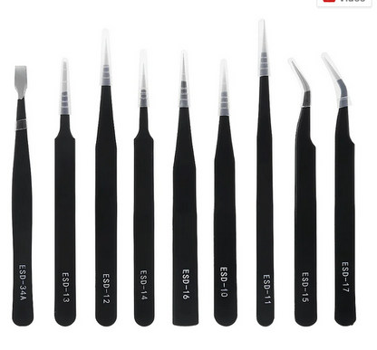 kit de pinças antiestáticas ESD