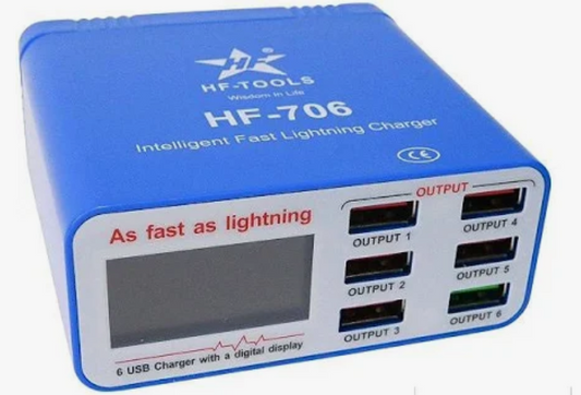 Carregador de Bancada Inteligente iCharge 6 em 1 Profissional HF-Tools HF-706