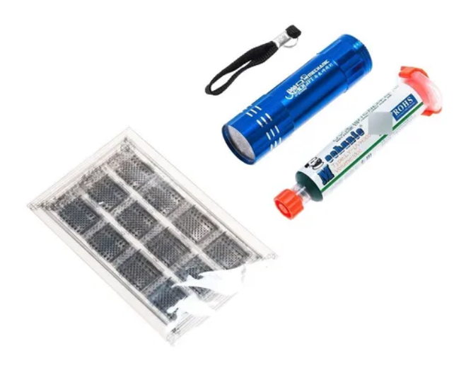 Kit Mechanic S1512 Lanterna Tinta Uv Stencil Efix