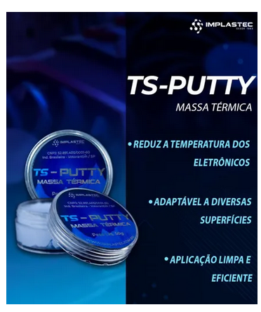 Massa Termica Implastec Ts-putty 50g 12,8 Wmk