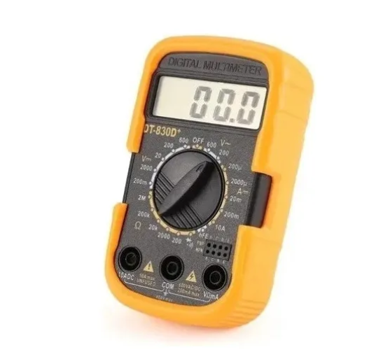 Multímetro Digital Dt 830d+ Com Capa Silicone Profissional