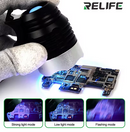 Relife RL-014 usb lâmpada de luz ultra violeta cola uv cura luz led para reparo placa circuito uv lanterna led tocha ultraviolet
