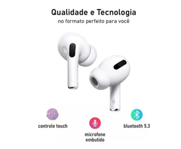 Fone Bluetooth Para AirPods Pro 3a Geração Linha Premium