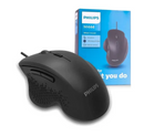 Mouse Para Maos Grandes Philips Preto M444