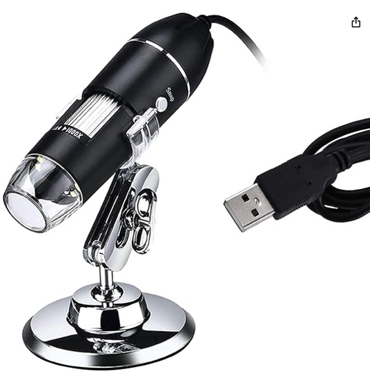 Microscópio Digital Usb Zoom 1600x Profissional Técnico Pc