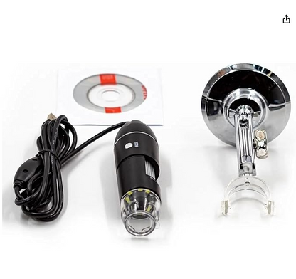 Microscópio Digital Usb Zoom 1600x Profissional Técnico Pc