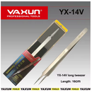 Yaxun-pinça longa de alta precisão para reparo eletrônico, pinça super rígida, afiada e para reparação de celular